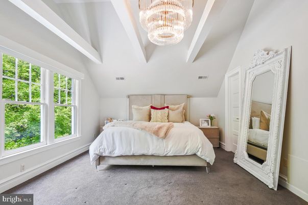 Bedroom, Chandelier, Interior