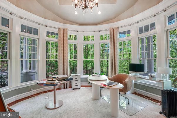 Chandelier, Home Office, Interior