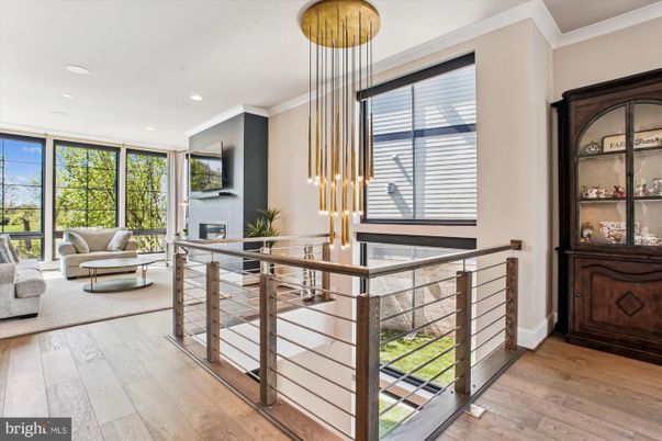 Fireplace, Interior, Pendant Lights, Recessed Lighting, Wood Texture Flooring