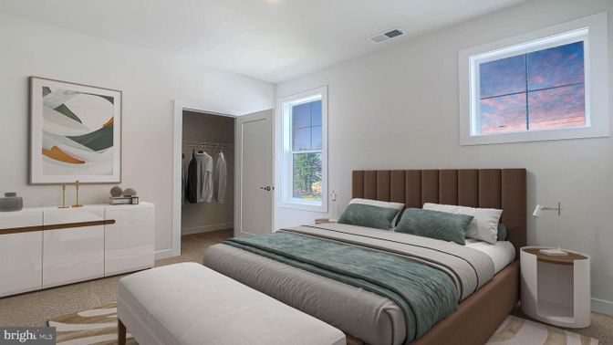 Bedroom, Interior, Recessed Lighting