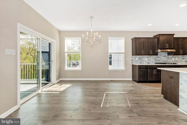 Chandelier, Interior, Kitchen, Recessed Lighting, Wood Texture Flooring