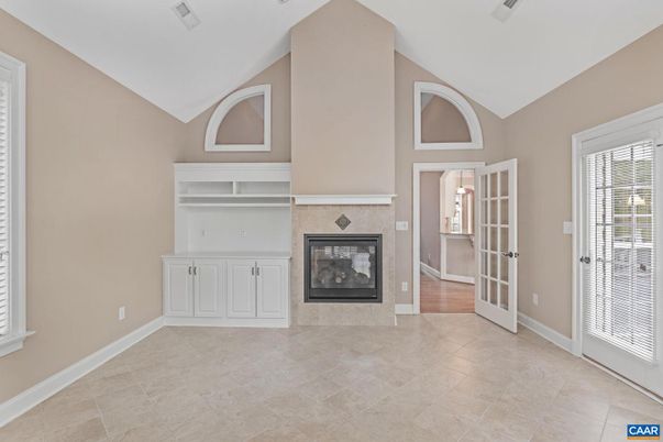 Empty room, Fireplace, Interior