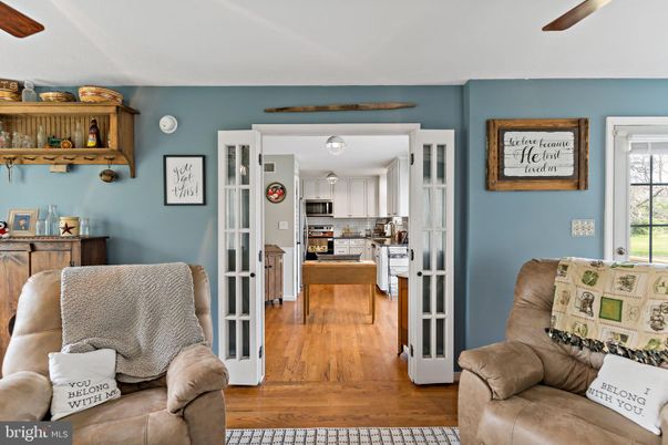Interior, Kitchen, Living room, Stainless Steel Appliances, Wood Texture Flooring