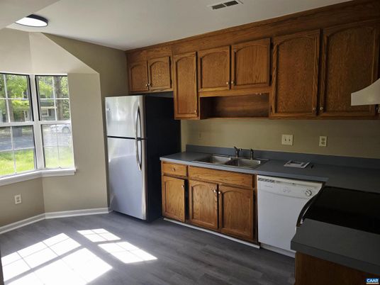 Interior, Kitchen, Wood Texture Flooring