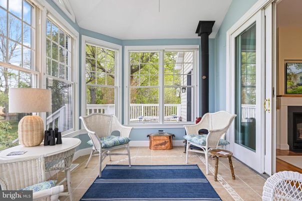 Fireplace, Interior, Sun Room