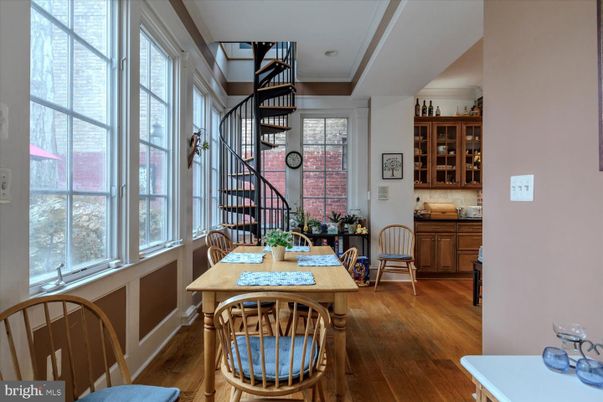 Dining room, Interior, Wood Texture Flooring