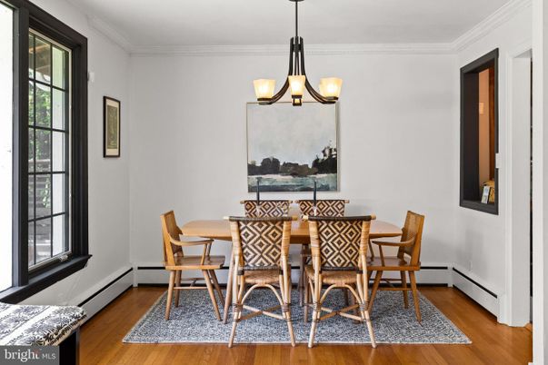 Chandelier, Dining room, Interior, Pendant Lights, Wood Texture Flooring
