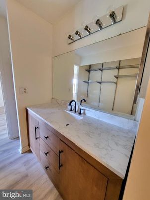 Bathroom, Dual Sink Vanities, Interior, Wood Texture Flooring