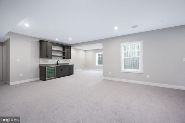 Empty room, Interior, Kitchen, Recessed Lighting