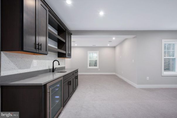 Empty room, Interior, Kitchen, Recessed Lighting