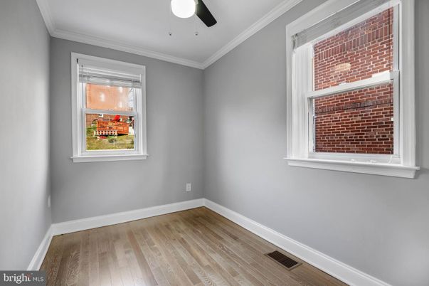 Empty room, Interior, Stone Walls, Wood Texture Flooring