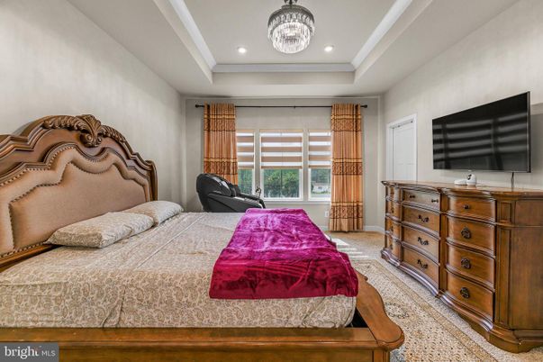 Bedroom, Chandelier, Interior, Recessed Lighting