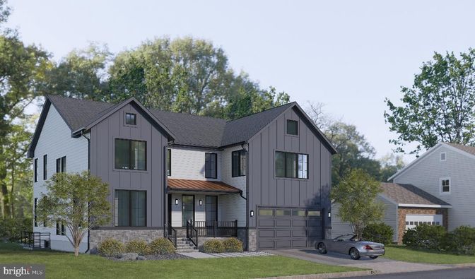 Attached, Exterior, Facade, Farmhouse
