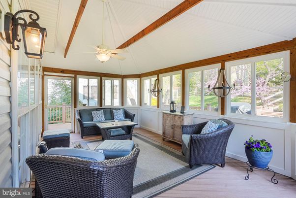 Interior, Living room, Sun Room, Wooden Beams, Wood Texture Flooring