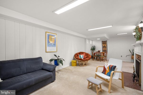 Dining room, Fireplace, Interior, Living room, Recessed Lighting