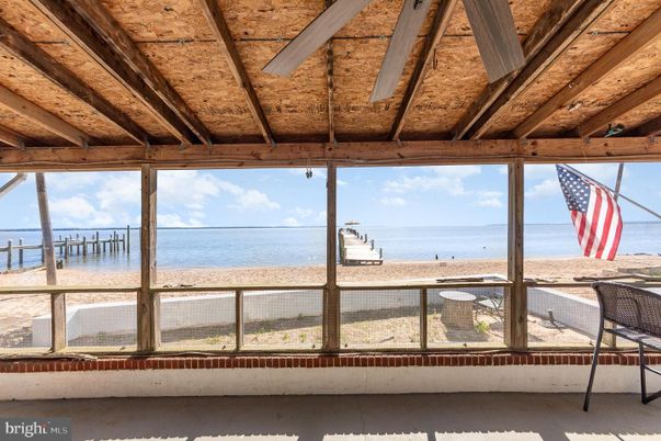 Interior, Sun Room, Water, Wooden Beams, Wooden Ceilings