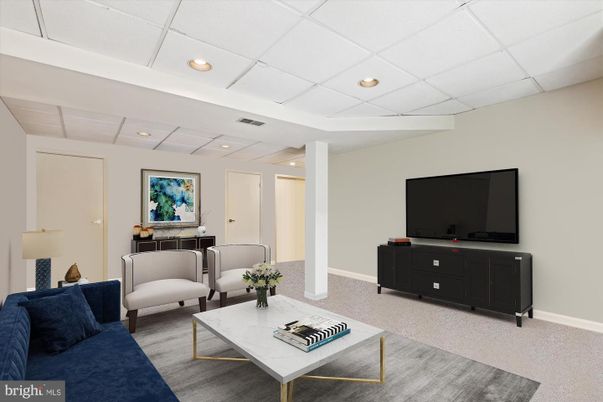 Interior, Living room, Recessed Lighting