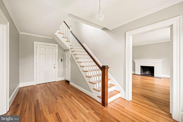 Fireplace, Interior, Pendant Lights, Wood Texture Flooring