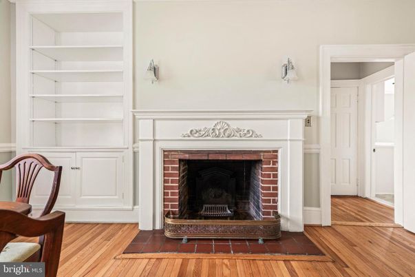 Fireplace, Interior, Wood Texture Flooring