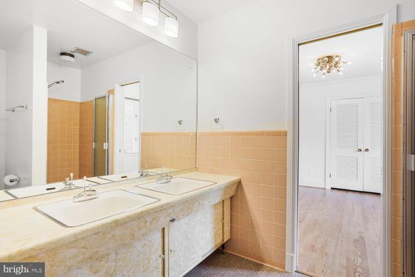 Bathroom, Dual Sink Vanities, Interior, Wood Texture Flooring