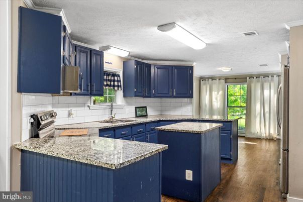 Interior, Kitchen, Wood Texture Flooring