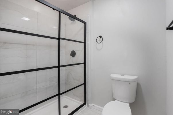 Bathroom, Glass Shower, Interior, Marble Walls