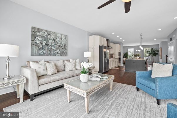 Interior, Kitchen, Living room, Pendant Lights, Recessed Lighting, Stainless Steel Appliances, Wood Texture Flooring