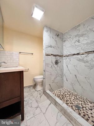Bathroom, Glass Shower, Interior, Marble, Marble Walls