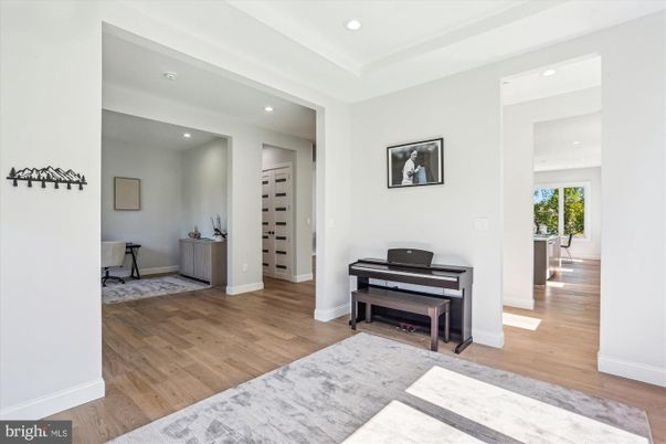Interior, Piano, Recessed Lighting, Wood Texture Flooring