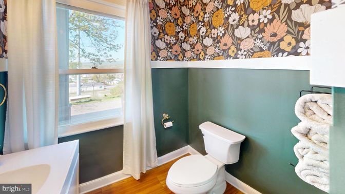 Bathroom, Interior, Wood Texture Flooring