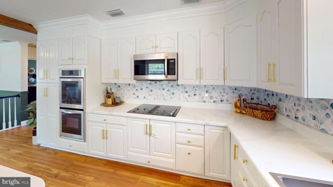 Interior, Kitchen, Wood Texture Flooring