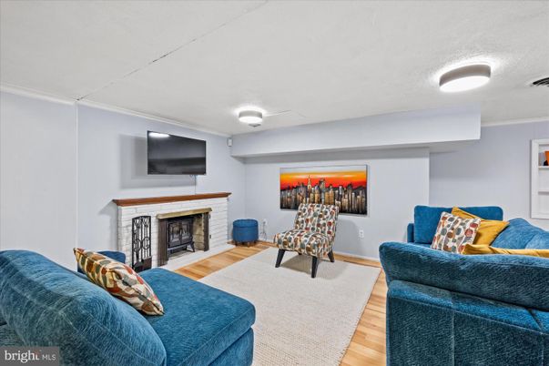 Fireplace, Interior, Living room, Wood Texture Flooring