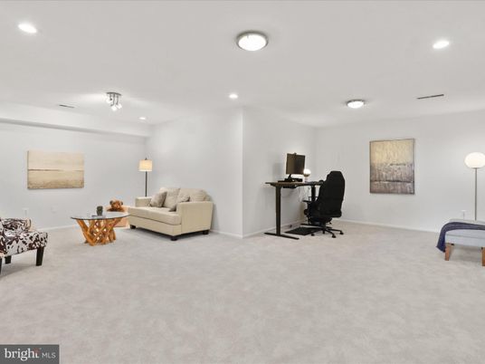 Home Office, Interior, Recessed Lighting