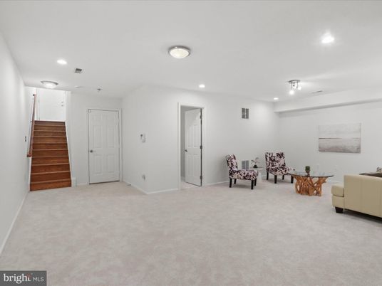 Interior, Living room, Recessed Lighting
