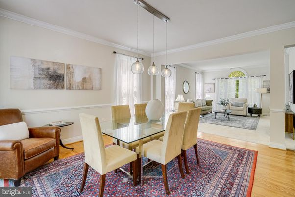 Dining room, Interior, Living room, Pendant Lights, Wood Texture Flooring