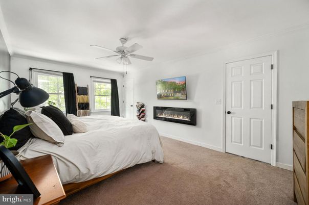 Bedroom, Fireplace, Interior