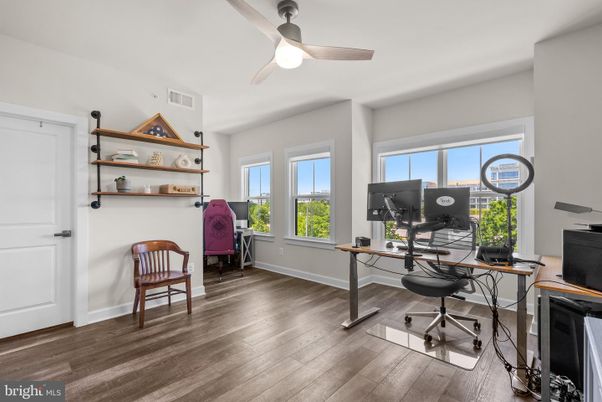 Home Office, Interior, Wood Texture Flooring
