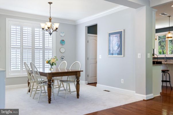 Chandelier, Dining room, Interior, Pendant Lights, Wood Texture Flooring