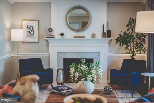 Fireplace, Interior, Wood Texture Flooring
