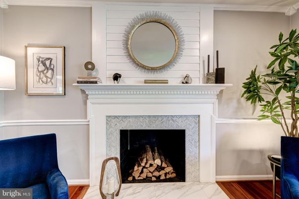 Fireplace, Interior, Marble, Wood Texture Flooring