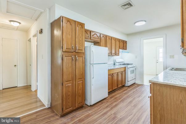 Interior, Kitchen, Wood Texture Flooring