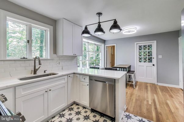 Interior, Kitchen, Wood Texture Flooring