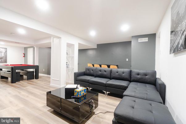 Game Room, Interior, Living room, Recessed Lighting, Wood Texture Flooring
