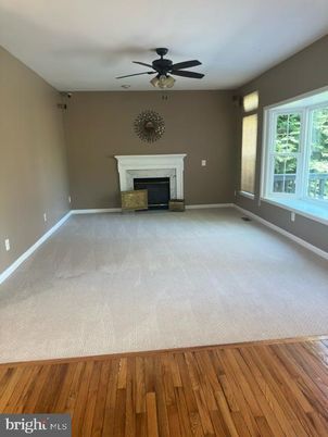 Empty room, Fireplace, Interior, Wood Texture Flooring