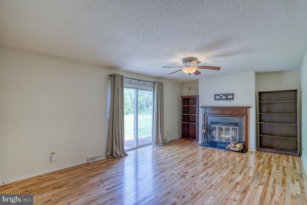 Empty room, Fireplace, Interior, Wood Texture Flooring