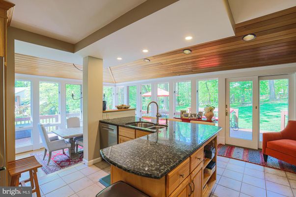 Dining room, Interior, Kitchen, Recessed Lighting, Wooden Ceilings