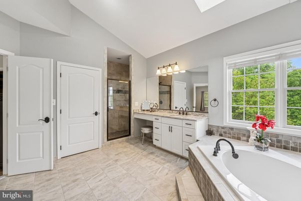 Bathroom, Dual Sink Vanities, Glass Shower, Interior