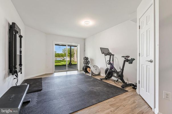 Fitness Equipment, Interior, Wood Texture Flooring