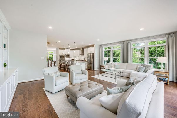 Interior, Kitchen, Living room, Pendant Lights, Recessed Lighting, Stainless Steel Appliances, Wood Texture Flooring
