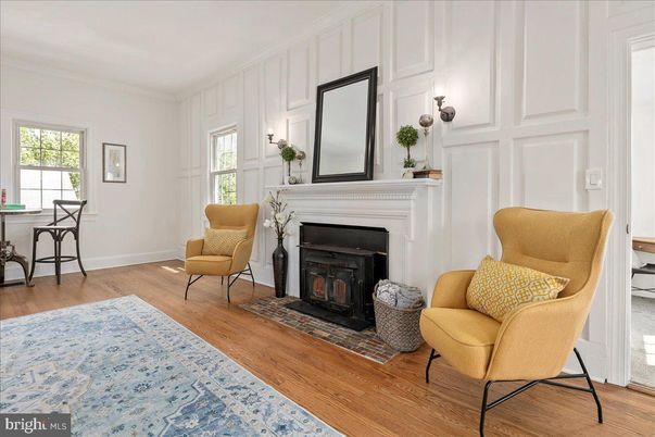 Fireplace, Interior, Wood Texture Flooring
